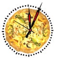 Pizza time delivery fast on time every time Royalty Free Stock Photo