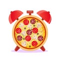Pizza time. Snack time Royalty Free Stock Photo