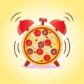 Pizza time. Snack time Royalty Free Stock Photo