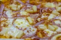 Pizza topped with pineapple Royalty Free Stock Photo