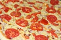 Pizza topping background