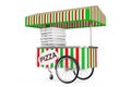 Pizza Trolley Cart. 3d Rendering