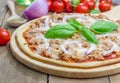 Pizza with tuna fish Royalty Free Stock Photo