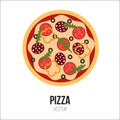 Pizza Vector Isolated Element