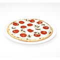 Pizza vector isolated on white background Royalty Free Stock Photo
