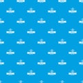 Pizza vegan pattern vector seamless blue