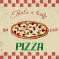 Pizza vintage poster