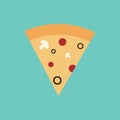 Pizzaslice. Vector illustration decorative design