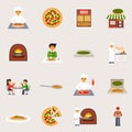 Pizzeria Icons Set