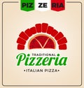 Pizzeria logo template design