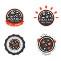 Pizzeria Restaurant Shop Design Element in Vintage