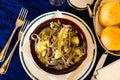 Pizzoccheri alla valtellinese - italian homemade buckwheat pasta Royalty Free Stock Photo