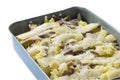 Pizzoccheri, typical Italian pasta from Valtellina ready to bake