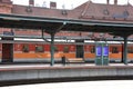 PKP Train at Train Station in Malbork, Poland