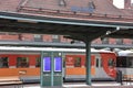 PKP Train at Train Station in Malbork, Poland