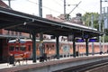 PKP Train at Train Station in Malbork, Poland