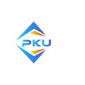 PKU abstract technology logo design on white background. PKU creative initials letter logo concept Royalty Free Stock Photo