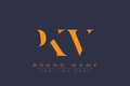PKV abstract letter logo design Royalty Free Stock Photo