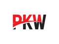 PKW Letter Initial Logo Design Vector Illustration Royalty Free Stock Photo