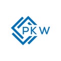 PKW letter logo design on white background. PKW creative circle letter logo concept. PKW letter design.PKW letter logo design on Royalty Free Stock Photo