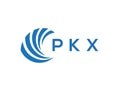 PKX letter logo design on white background. PKX creative circle letter logo concept. PKX letter design Royalty Free Stock Photo