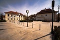 World clocks in Cracow. Royalty Free Stock Photo