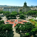 Placa Catalunya in Barcelona, Spain