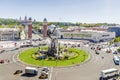 Placa Catalunya in Barcelona, Spain Royalty Free Stock Photo