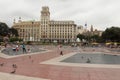 Placa Catalunya. Barcelona, Spain Royalty Free Stock Photo