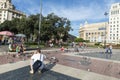 Placa Catalunya, Barcelona Royalty Free Stock Photo