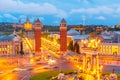 Placa Espanya in Barcelona, Catalonia, Spain Royalty Free Stock Photo