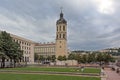 Place Antonin Poncet square with Bell Tower of The Charity Hospital of Lyon i