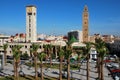 Place 16 august in Oujda east of Morocco Royalty Free Stock Photo