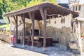 Place for a barbecue at the Holy Mountain in the village of Oreshak in Bulgaria