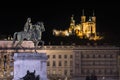 Place Bellecour Lyon France Royalty Free Stock Photo