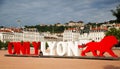 Place Bellecour -My New Life in France Royalty Free Stock Photo