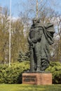 Place of birth Casimir Pulaski. Warka in Poland. Monument of Casimir Pulaski. Royalty Free Stock Photo