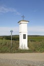 The `Bamhakl Kreuz`, a way crucifix near Poysdorf, Lower Austria