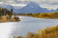 Oxbow bend in grand teton national park Royalty Free Stock Photo