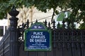 Place Charles De Gaulle in Paris