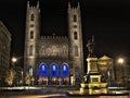 Place d`Armes Notre Dame Church Royalty Free Stock Photo
