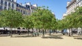 Place Dauphine in summer in Paris Royalty Free Stock Photo