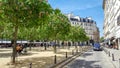 Place Dauphine in summer in Paris Royalty Free Stock Photo