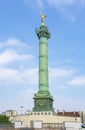 Place de la Bastille square with July Column, Paris, France
