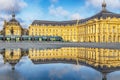 Place de la Bourse in Bordeaux, France Royalty Free Stock Photo