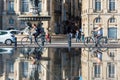 Place de la Bourse in Bordeaux, France on September 20, 2015 Royalty Free Stock Photo