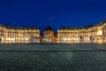 Place de la Bourse in the city of Bordeaux, France Royalty Free Stock Photo