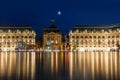 Place de la Bourse in the city of Bordeaux, France Royalty Free Stock Photo