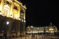 Place de la Bourse at night, Bordeaux, Aquitaine, France Royalty Free Stock Photo