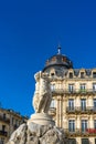 Place de la Comedie in Montpellier, France Royalty Free Stock Photo